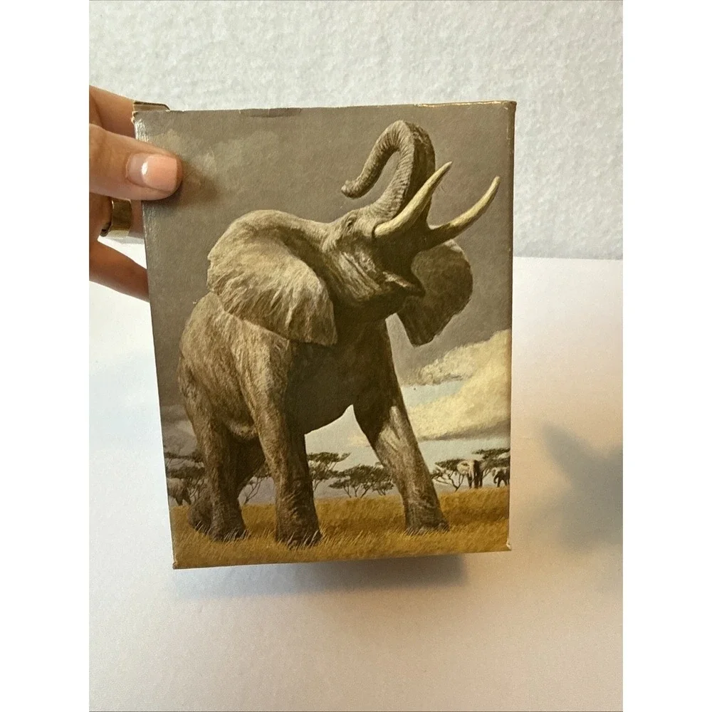 Vintage 1977 Avon Majestic Elephant Decanter Bottle Full W/Box Wild Country